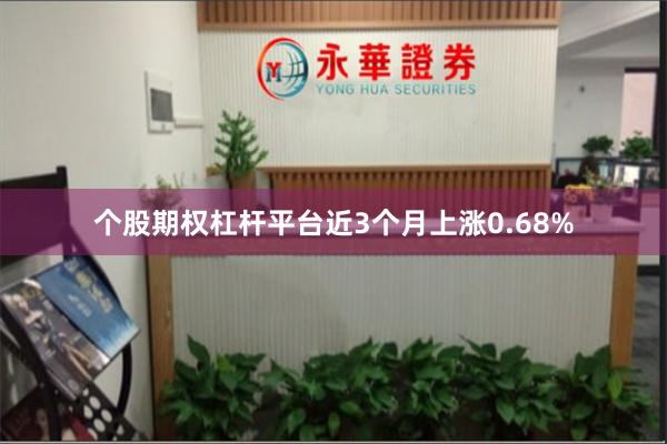 个股期权杠杆平台近3个月上涨0.68%