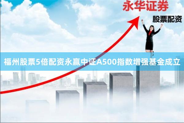 福州股票5倍配资永赢中证A500指数增强基金成立